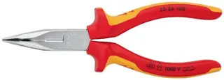 Flachrundzange L.160mm 40Grad gew.VDE Mehrkomp.-Hüllen KNIPEX