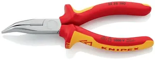 Flachrundzange L.160mm 40Grad gew.VDE Mehrkomp.-Hüllen KNIPEX – Bild 4