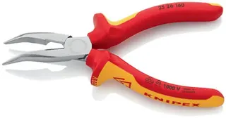 Flachrundzange L.160mm 40Grad gew.VDE Mehrkomp.-Hüllen KNIPEX – Bild 5