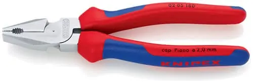 Kraftkombizange L.180mm verchr.Mehrkomp.-Hülle KNIPEX