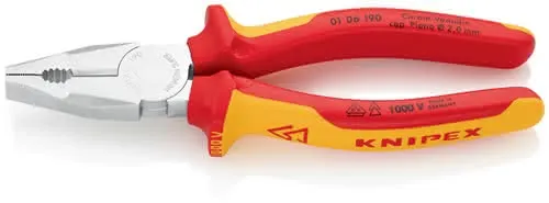 Kombizange L.190mm verchr.Mehrkomp.-Hüllen VDE KNIPEX