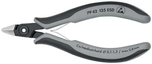 Präzisionselektronikseitenschneider L.125mm Form 6 Facette nein pol.ESD