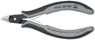 Präzisionselektronikseitenschneider L.125mm Form 6 Facette nein pol.ESD