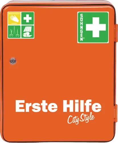 Verbandschrank HEIDELBERG City Style B30 2xH362mm xT140ca.mm orange 1-türig