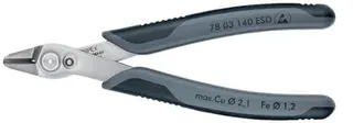 Elektronikseitenschneider Super-Knips® L.140mm Facette nein pol.KNIPEX