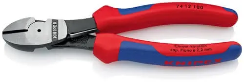 Kraftseitenschneider L.180mm pol.Form 1 Mehrkomp.-Hülle KNIPEX