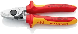 Kabelschere L.165mm Kopf verchr.VDE Mehrkomp.-Hüllen Form 2 KNIPEX