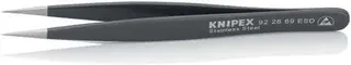 Präzisionspinzette L.130mm ger.kräftig rostfrei,antimagn.,elektr.ableitend