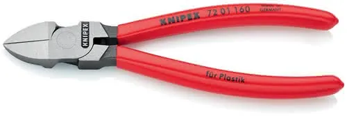 Seitenschneider f.Ku.Gesamt-L.160mm pol.ger.Ku.-Überzug KNIPEX