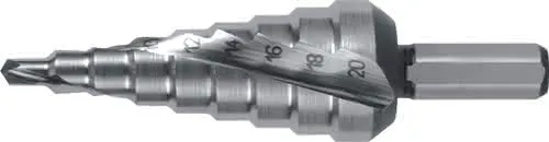 Stufenbohrer Bohrber.4-20mm HSS Spiralnut Z.2 Stufen 9 RUKO