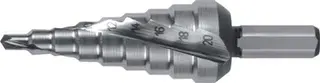 Stufenbohrer Bohrber.4-20mm HSS Spiralnut Z.2 Stufen 9 RUKO
