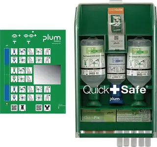 QuickSafe Box Basic befüllt Ku.staubgesc hützt PLUM