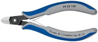 Präzisionselektronikseitenschneider L.125mm Form 2 Facette nein pol.KNIPEX