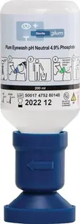 Augenspülflasche pH Neutral 200 ml 3 Jah re (ungeöff. Flasche) DIN EN15154-4 PLUM
