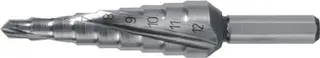 Stufenbohrer Bohrber.4-12mm HSS Spiralnut Z.2 Stufen 9 RUKO