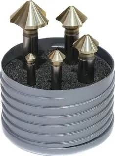 Kegelsenkersatz DIN 335C 90Grad EUC 6,3-25mm HSS spezial 5-tlg.Ku.-Box BECK – Bild 2