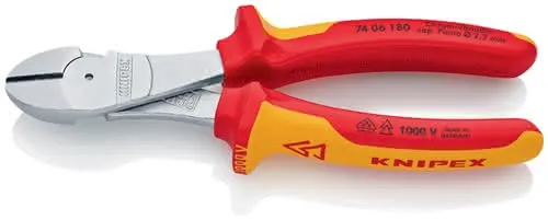 Kraftseitenschneider L.180mm VDE Form 0 Mehrkomp.-Hüllen KNIPEX