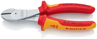 Kraftseitenschneider L.180mm VDE Form 0 Mehrkomp.-Hüllen KNIPEX