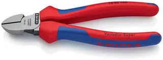 Seitenschneider L.160mm Kopf pol.Mehrkomp.-Hüllen max.2mm KNIPEX