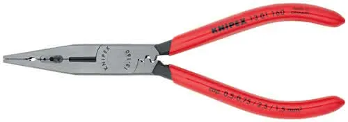 Verdrahtungszange L.160mm 0,5-0,75/1,5/2,5 mm² pol.Ku.-Überzug