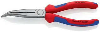 Flachrundzange L.200mm pol.40Grad gew.Mehrkomp.-Hülle KNIPEX