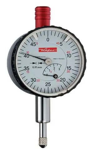 Kleinmessuhr KM4/5S 5mm Abl.0,01mm m.Stoßschutz KÄFER