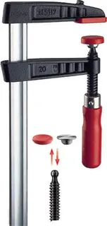 Tempergussschraubzwinge TG Spann-W.200mm A.100mm Holzgriff 27x7mm BESSEY