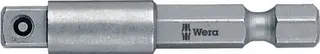 Adapter 870/4 Antriebssechskant 1/4 Zoll Abtriebs-4-KT.1/4 Zoll L.50mm WERA
