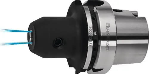 Flächenspannfutter DIN 69893A Weldon Spann-D.6mm HSK-A63 A.-L.65mm m.IK
