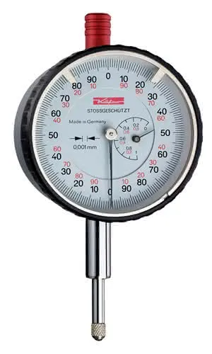 Messuhr FM1000/5 S 5mm Abl.0,001mm m.Stoßschutz m.Kal.KÄFER