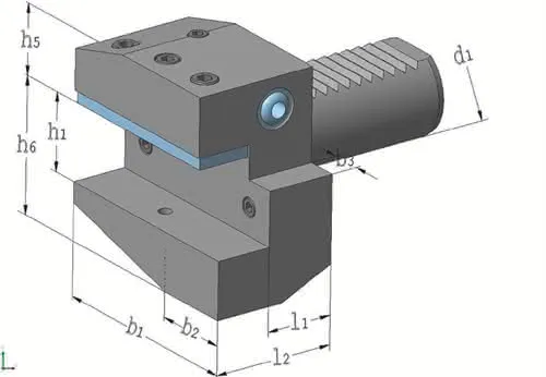 Radialwerkzeughalter B1 DIN 69880 VDI30 re.PROMAT