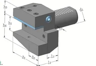 Radialwerkzeughalter B1 DIN 69880 VDI30 re.PROMAT