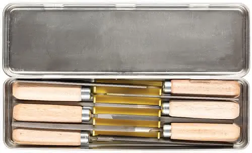 Schlüsselfeilensatz L.100mm Hieb 2 Metallbox PFERD