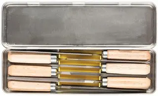 Schlüsselfeilensatz L.100mm Hieb 2 Metallbox PFERD