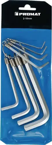 Winkelschraubendrehersatz Imbus 8-tlg.Ku.-Tasche SW 2-10mm