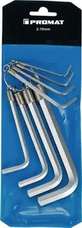 Winkelschraubendrehersatz Imbus 8-tlg.Ku.-Tasche SW 2-10mm