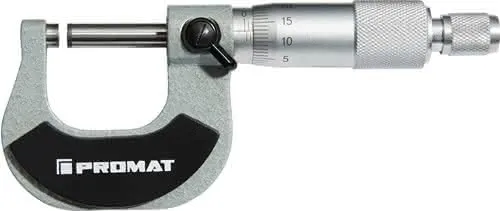 Bügelmessschraube DIN 863/1 0-25mm Spindel-D.6,5mm PROMAT