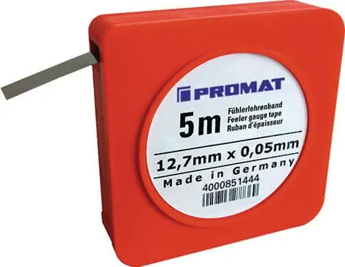 Fühlerlehrenband S.0,04mm L.5m B.12,7mm PROMAT