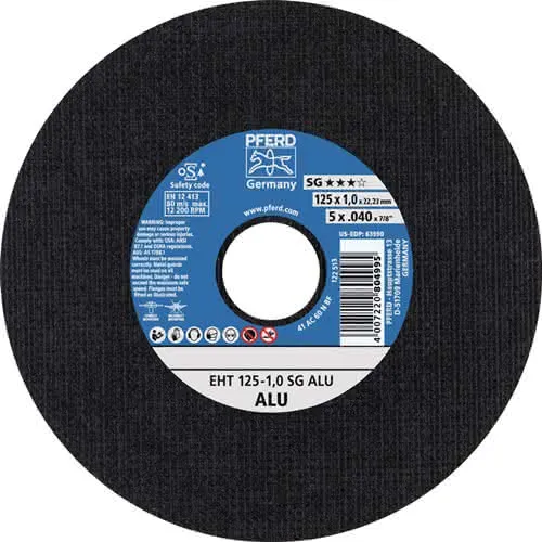 Trennscheibe SG ALU D125x1,6mm ger.Alu.Bohr.22,23mm PFERD