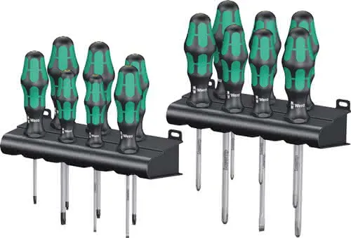 Schraubendrehersatz Kraftform Big Pk.300 14-tlg.Schlitz/PH/PZD/TX 2K Rundkl.