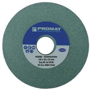 Schleifbockscheibe Ø150xB20x32mm fein 80 Form A SCg PROMAT