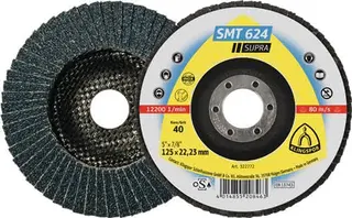 Fächerscheibe SMT 624 Supra D.115mm K.80 12Grad kon.INOX ZK