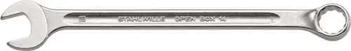 Ringmaulschlüssel OPEN-BOX 14 SW 12mm L.180mm Form B CR-A-STA STAHLWILLE