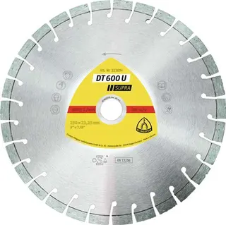 Diamanttrennscheibe DT 600 U Supra D.350mm Bohr.20mm 10mm 24mm KLINGSPOR