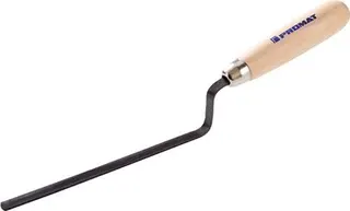 Fugenkelle L.180mm B.10mm gehärtet,m.Buchenholzheft STA PROMAT