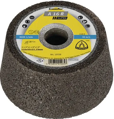 Schleiftopf C30 R 100/55mm Stein/Beton (Guss bedingt) 30 Bohr.22,23mm KLINGSPOR