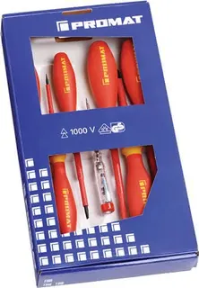 Schraubendrehersatz 7-tlg.Schlitz/PZD VDE PROMAT