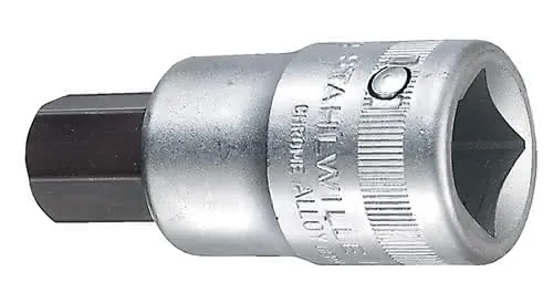 Steckschlüsseleinsatz 59 3/4 Zoll Innen-6-kant SW 19mm L.80mm STAHLWILLE