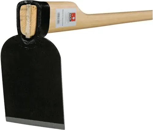 Kleinhacke Blattmaß 145x95x100mm geschmiedet,m.Eschenstiel G.1000g IDEAL
