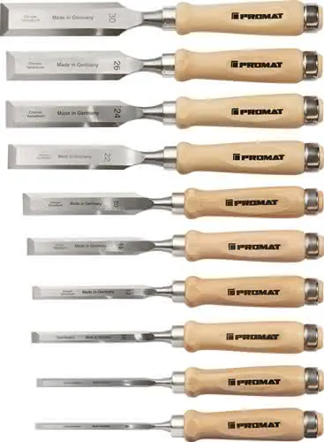 Stechbeitelsatz 6,8,10,12,16,20,22,24,26,30mm